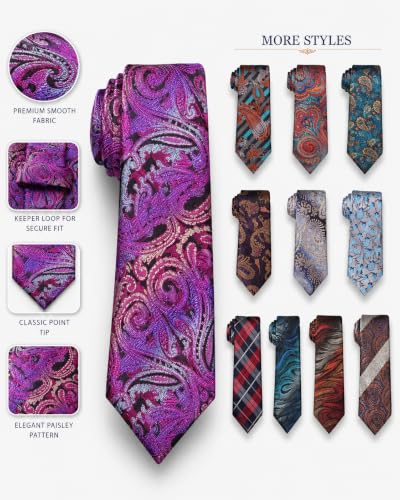 Image of WeiShang Neckties for Men, Classic Formal Tie