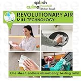 Splesh Household Bundle Culina Kitchen Towel 3-Ply Ultra Absorbent Extra Strong and Large Kitchen Rolls (9 Rolls) with Original White Toilet Roll Eco-Friendly Soft & Quilted Toilet Tissue (24 Rolls) - Image 5