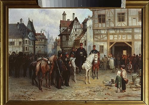 Affiche impression d'art Général Blücher tableau déco toile 60x90cm