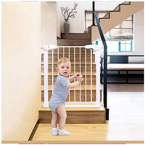L.HPT Sicherheitsbügel für Säuglinge und Kinder Treppenhauszaun Haustierzaun Isolationstür Kostenloses Stanzen Dual Lock Selbstschließend Cover