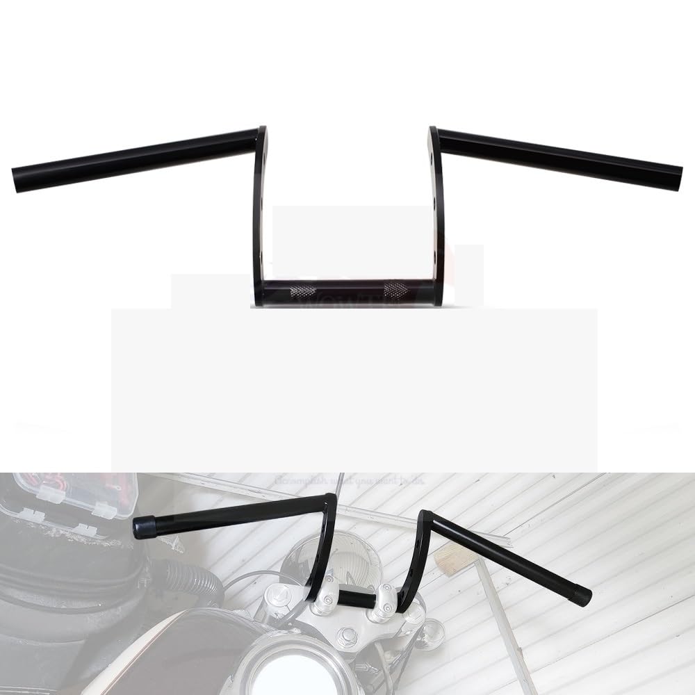Motorcycle handlebar risers 1 "przeciągnij kierownicę motocykla Z kierownicą 25mm kierownica rowerowa pasuje do Harleya(Gloss Black)