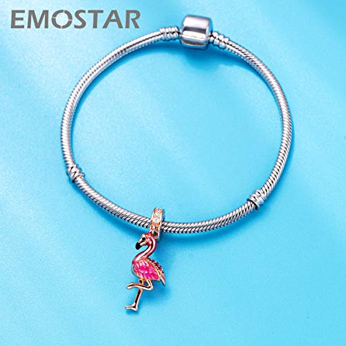 Image of Animal Theme Charms, Mom /Child of Owl Bear Dog, Rabbit Flamingo Elephant Panda Cat Parrot Crocodile Unicorn Charms in 925 Sterling Silver, Fit European Bracelet /Necklace, Gift for Mother /Friend /Lover