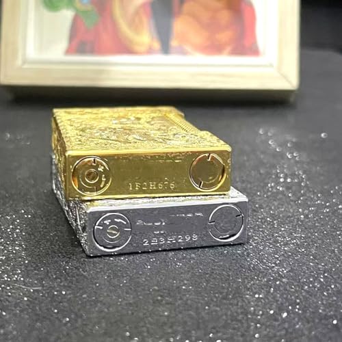 Encendedor retro con sonido de butano, diseño tigre dorado miniatura 6