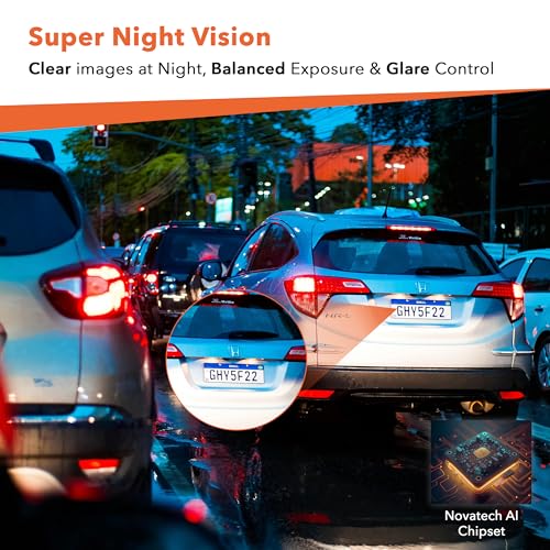 Image of FitSpark DC-101 Pro ADAS 4MP Real 2K Dual Channel Dash Camera No.1 Novatek AI Chipset High Definition 2.7 inch IPS TrueColors Display Super Night Vision GPS & WiFi