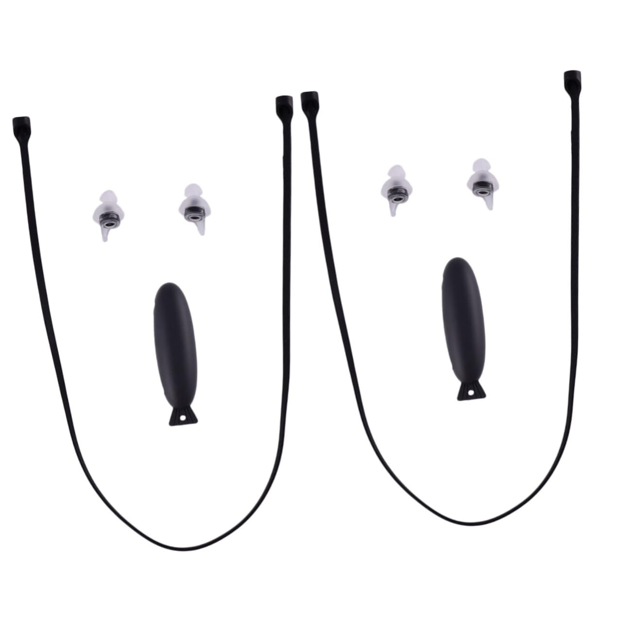 2sätze Musik Noise Reduction Ohrstöpsel Für Schlaf Schnarchen Und Arbeiten Ergonomische Waschbare Silikon-ohrstöpsel Mit Transparentem Kabel Schwarz Für Dj Und Nachts