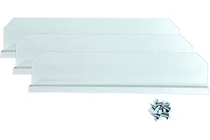 Gutter Valley Splash Guard - Straight - Low Gloss White 3 Count