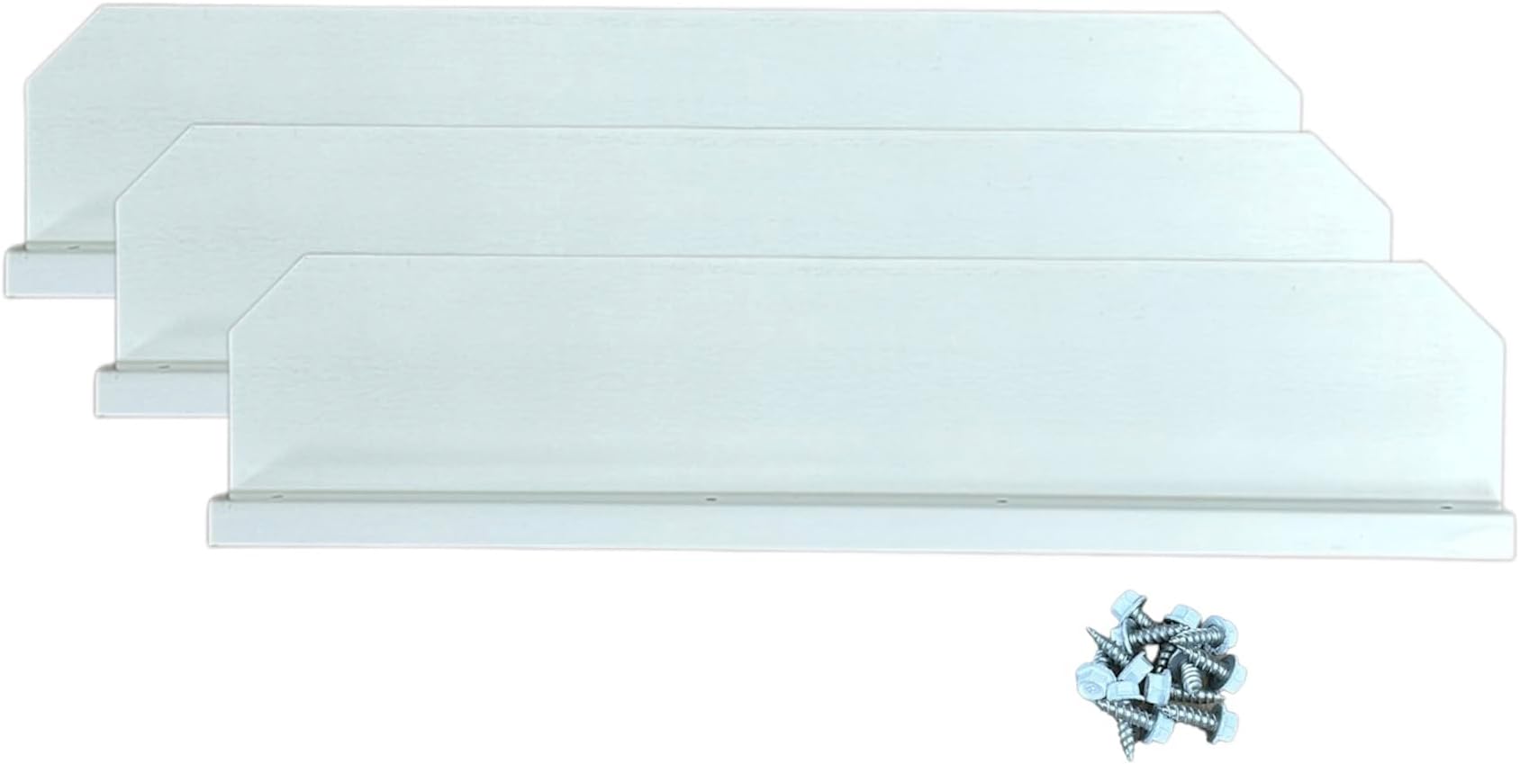 Gutter Valley Splash Guard - Straight (Low Gloss White (3 CT))