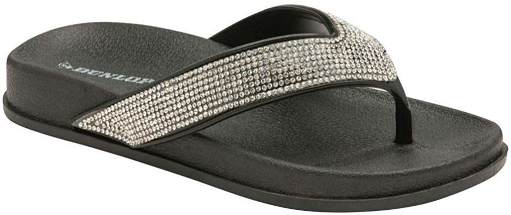 DUNLOPWOMEN FLIP FLOPS SANDALS LADIES TOE POST OPEN TOE BEACH SUMMER SHOES COMFY SLIPPER SLIDERS