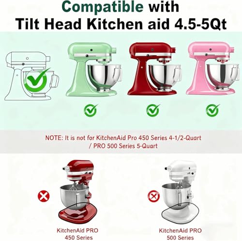 Image of Solid Pine Wood Mixer Slider Mat - Compatible with KitchenAid 4.5-5 Qt Tilt-Head Stand Mixer, Artisan & Classic - Scratch-Resistant, Easy Glide, Heavy-Duty Kitchen Appliance Mat
