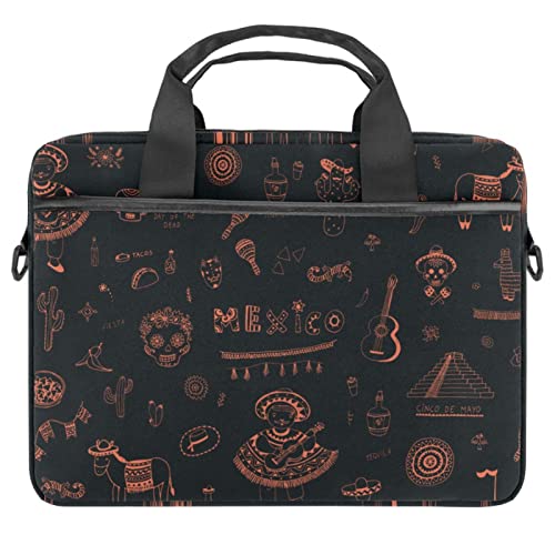 Sacoche portable et élégante 13-14.5 pouces multicolore mexicaine