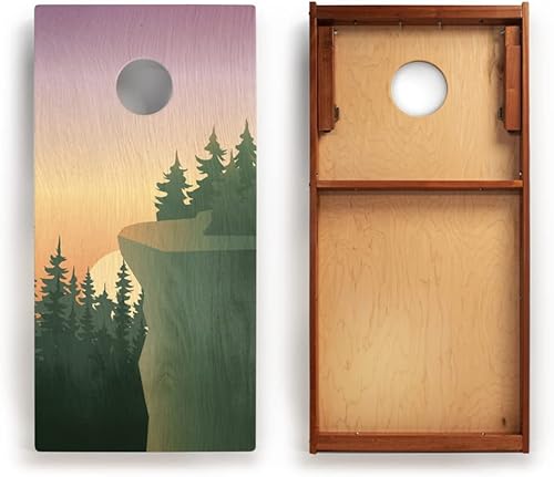 Miniatura 2 de Elakai Cornhole Boards Backyard Games Mahogany Frame Printed Graphics National Park Series Regulation Size 2ft x 4 ft