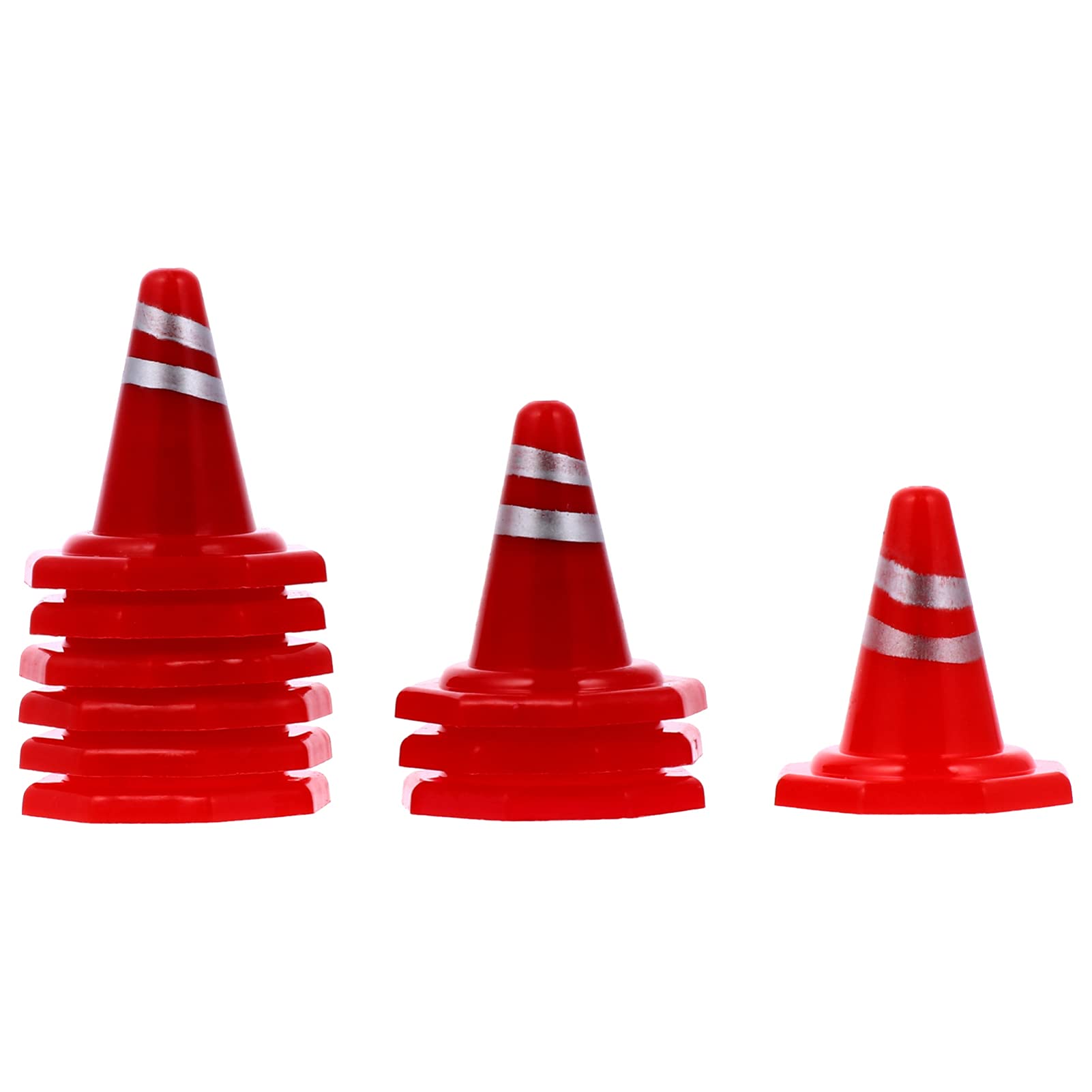 Buy TOYANDONA 10Pcs Mini Traffic Cones, 1. 1 inch Plastic Play Traffic Signs Safety Cones Mini