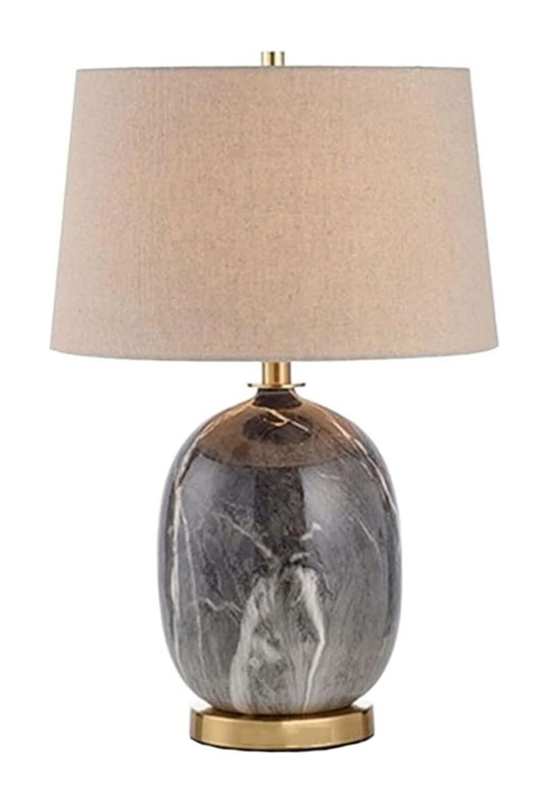 Bedside Lamp Modern Fashion Decorative Table Lamp Simple European Warm Bedside Lamp Imitation Marble Ceramic Table Lamp Table Lamp