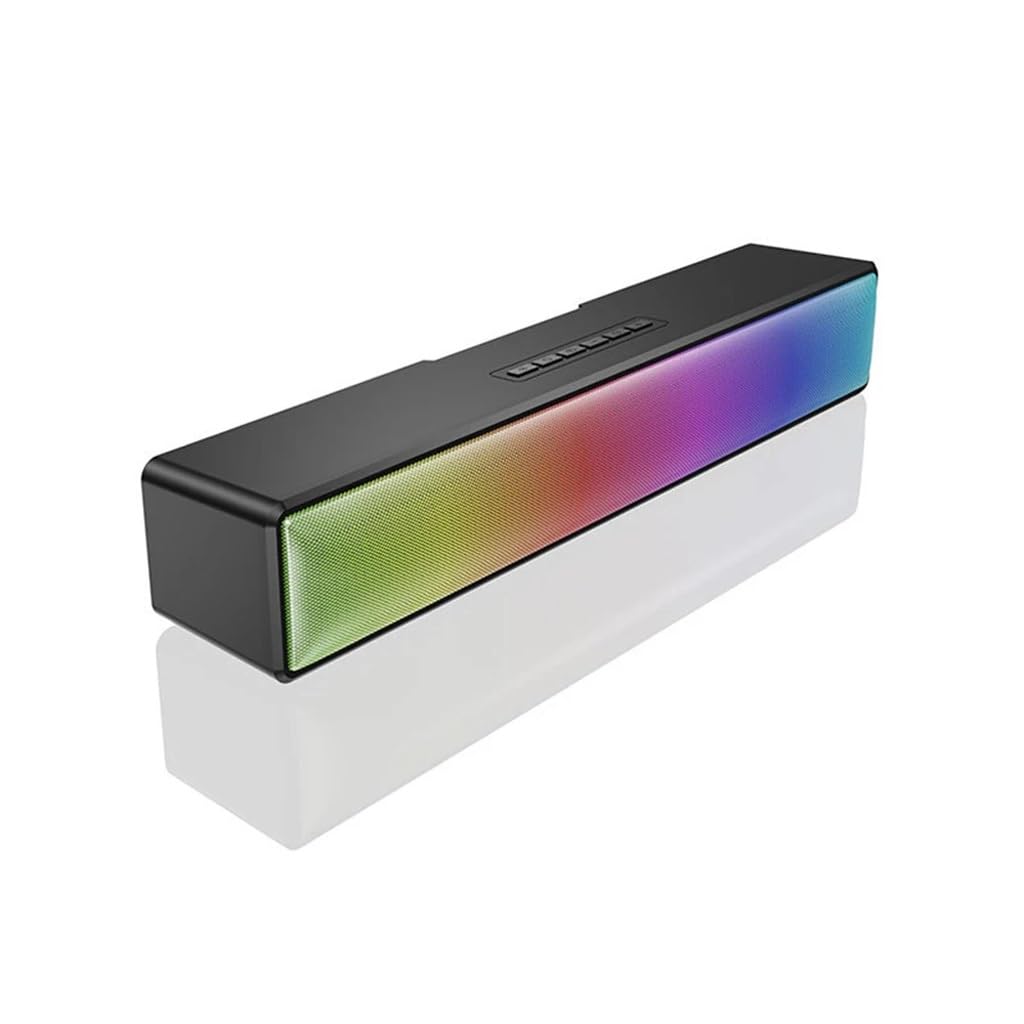 Altoparlante Luci Colorate Gioco for Computer Audio Gioco Videogioco TV Lettore Audio con Porta di Ricarica(3-Pack)