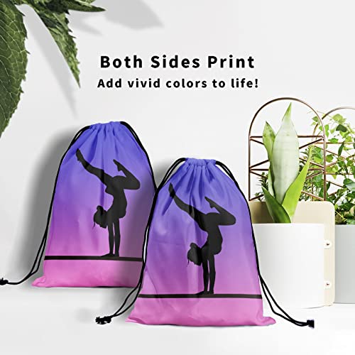Image of Nerxy Pink Purple Gymnastics Grip Bag - Cute Gym Bags for Gymnasts, Adjustable for Personal Equipment