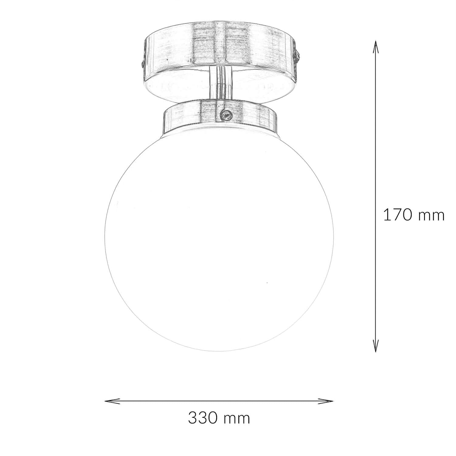 Lámpara de techo bola de baño de metal y cristal cromado 1x G9 intercambiable lámpara de techo interior para pasillo de baño iluminación atemporal compacta