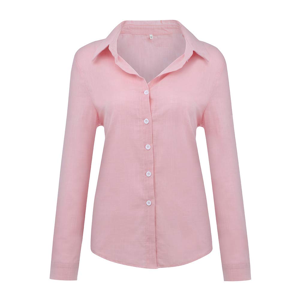 Haut ample en gaze froissé pour femme tendance 2024 à manches 3/4, manches longues, coupe ample, tunique boutonnée, fluide, haute, basse, couleur unie, décontractée, légère