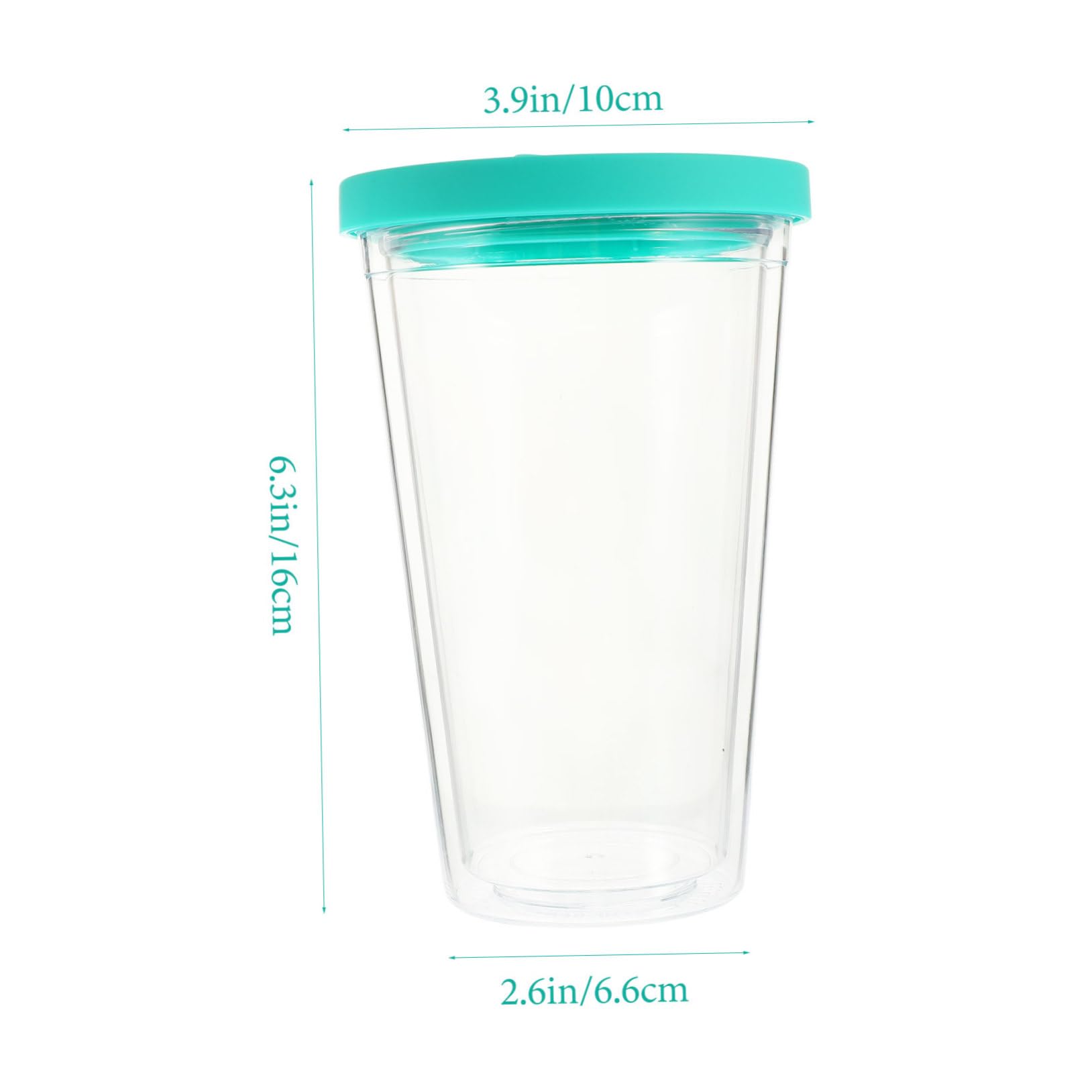 NAMOARLY Double Thickened Infuser Cup Reusable Plastic Drinking Cup Handle for Travel