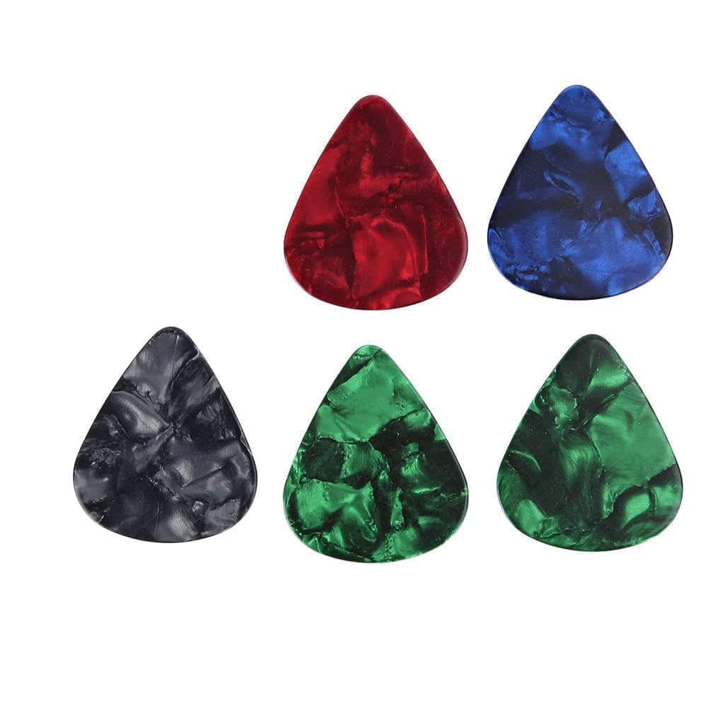 Metal Guitar Slides Set, Metal Guitar Slide Kunststoff Daumenfinger Plektren Set mit Aufbewahrungsbox