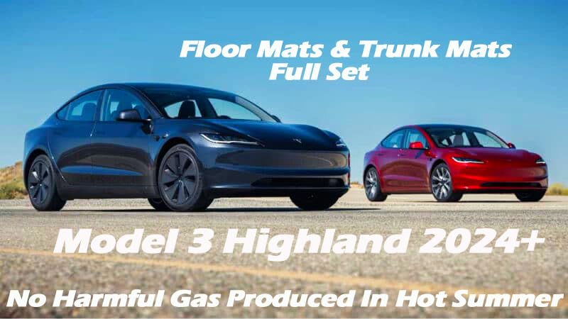 SHARGGE Floor Mats for 2026 2025 2024 Tesla Model 3 Highland All Weather Cargo Liners Pink XPE Carpet — view 7