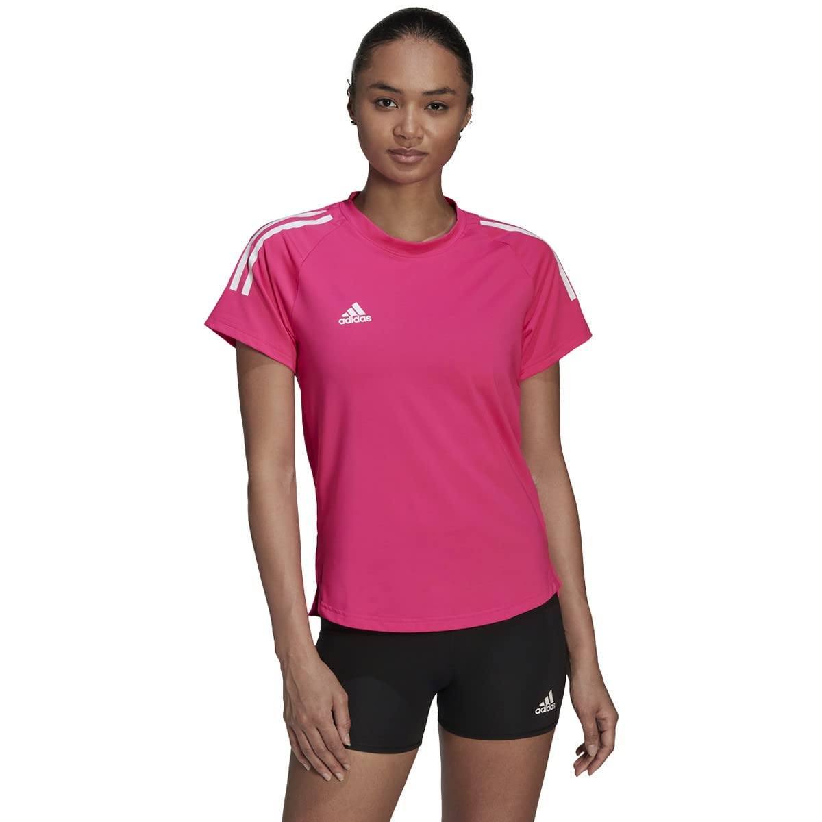 adidas Hi Low Jersey Short Sleeve Jersey (Manica Corta) Donna