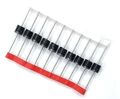 ERH India 10 Pcs 6A4 Rectifier Diode 6 Amp for Signal rectification, Freewheeling diode, Power supplies etc.