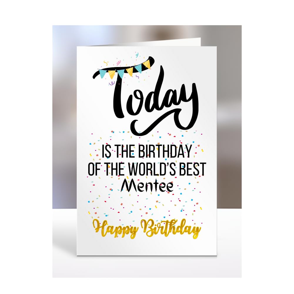 MIPOMALL The Worlds Best Mentee, men, women, him, her, gifts or presents, happy birthday, funny, joke, silly, A5-214_147