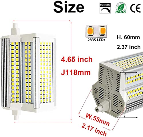HXIA R7S LED 118mm dimmerabile bianco caldo 3000K