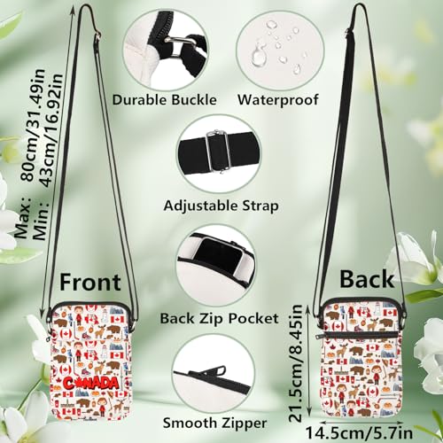 WZMPA Canada Travel Crossbody Bag Canada Souvenir Gifts Canada Vacation Shoulder Bag Canada Trip Merchandise2