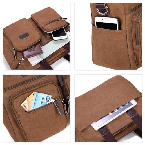 Image of ToLFE Women Top Handle Satchel Handbags Shoulder Bag Messenger Tote Bag Purse Crossbody Bag Travel Work Tote Bag