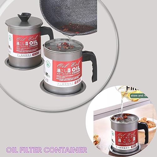 ARV-Steel-Kitchen-Oil-Container-Filter-Pot-Grease-with-Strainer-14-Litre-Used-Cooking-Container-Deep-Fat-Keeper-Metal-Large-Frying-Oil-Disposal-Storage-Pack-Of-1