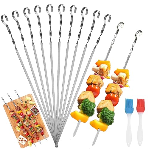 SDGBCXD Spiedini per BBQ, Spiedini for Kebab, 10 Pezzi