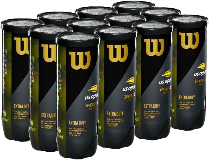 Wilson US Open - Pelotas de tenis (extra deber, paquete de 2 latas)