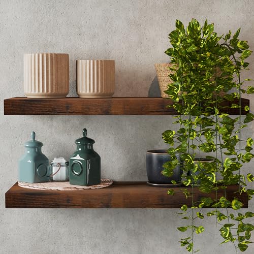 LA GRANGE RANGE® 23.6" Floating Shelves For Wall, 2x Pack,