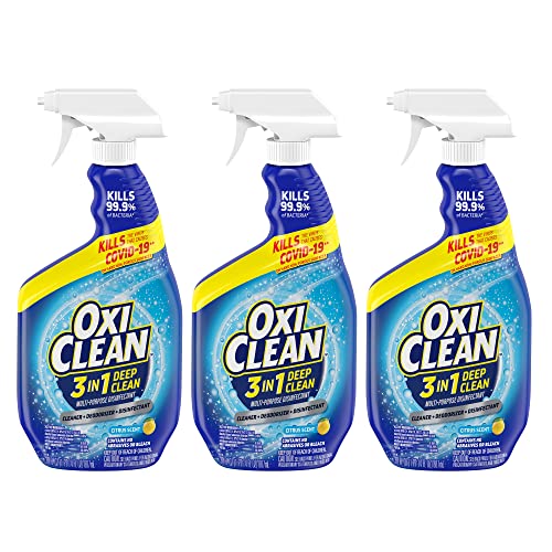 OxiClean 3-in-1 Deep Clean Multi-Purpose Disinfectant, 30 oz (Pack of 3)