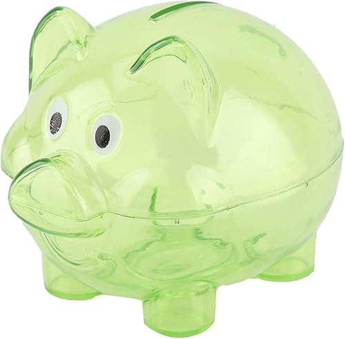 Lindo banco de dinero creativo con forma de cerdo de dibujos animados caja de dinero de plástico para decoración del hogar el mejor regalo de