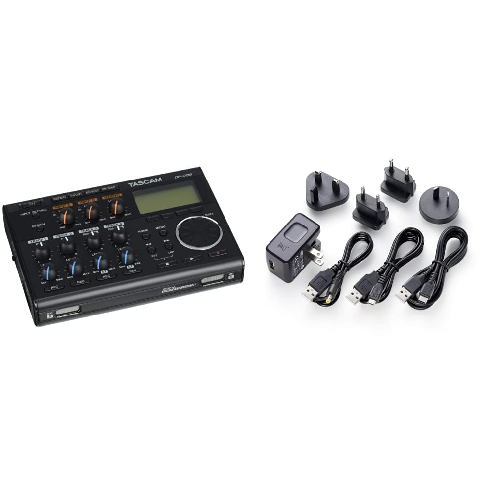 Tascam DP-006 – Digitales 6-Spur-Pocketstudio & PS-P520U Netzteil