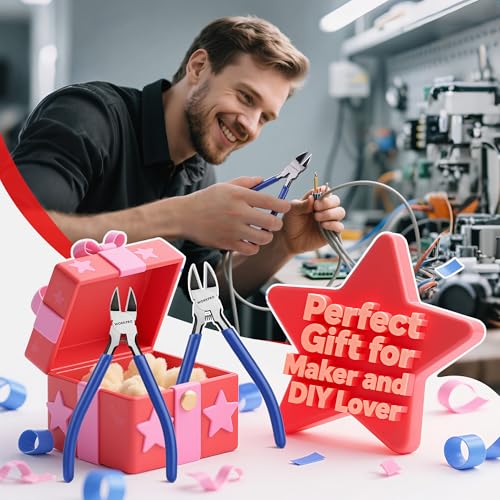 WORKPRO 2 Pack Wire Cutters, 6 Inch Precision Flush Cutters, Spring Loaded Side Cutting Pliers, Sharp Diagonal Cutters for Crafts, Jewelry Making, Electronics - Image 9