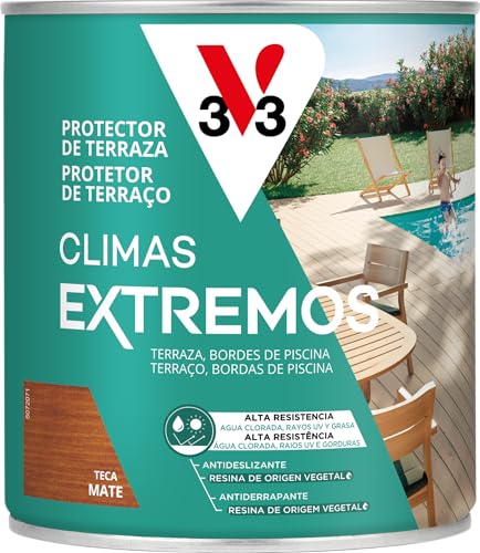 Protector Terrazas V33 Madera de Exterior Mate Teca para tu Jardín 2