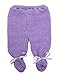 FLVFF Baby Fashion Newborn Boy's Girl's Unisex Warm Winter Crochet Set 2 Pieces (White/Purple)