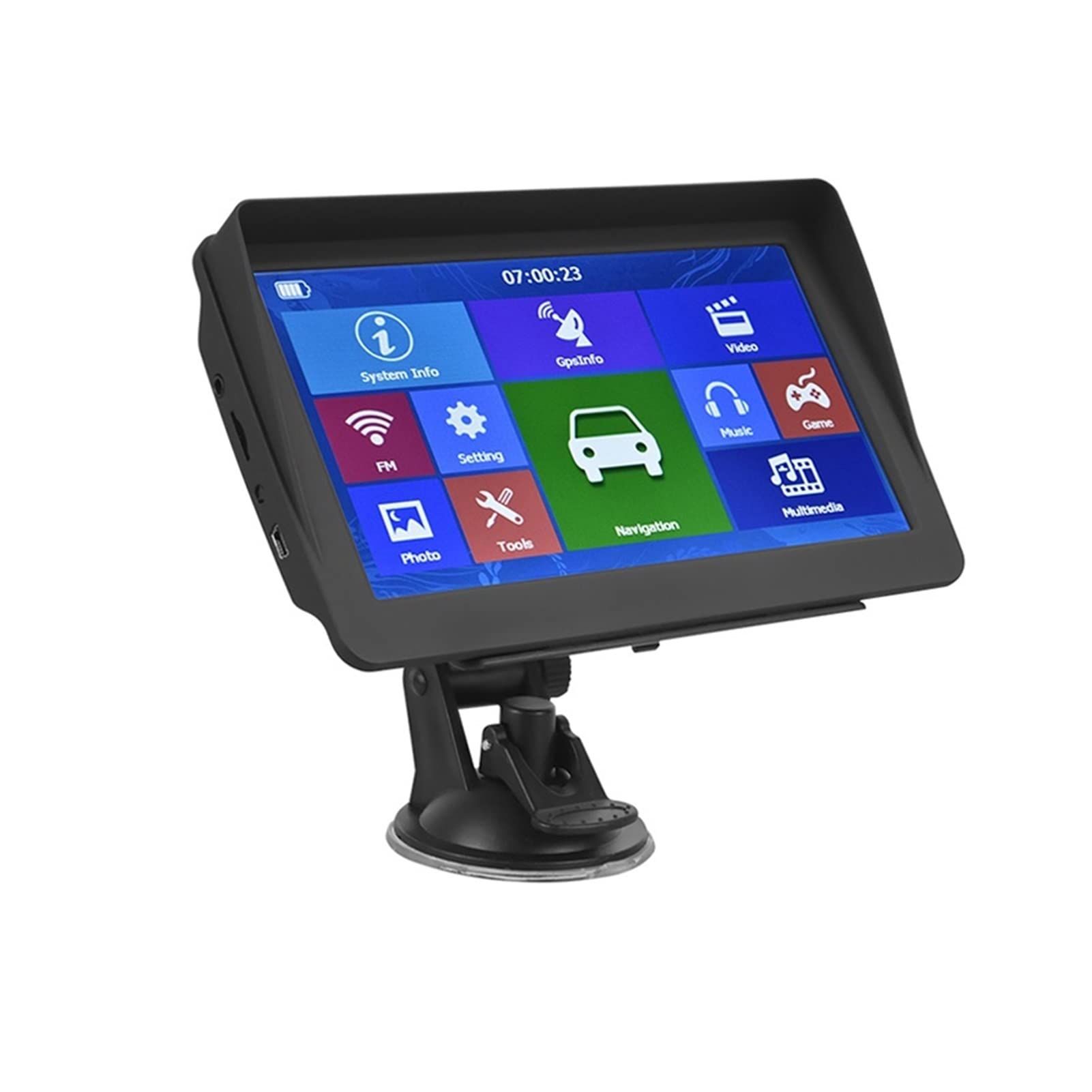 Navigazione GPS per camion, camper, auto 7 Inch Truck Vehicle GPS Navigation 800Mhz FM DDR3 256M 8GB CE6.0 Car Gps Navigator Facile da usare