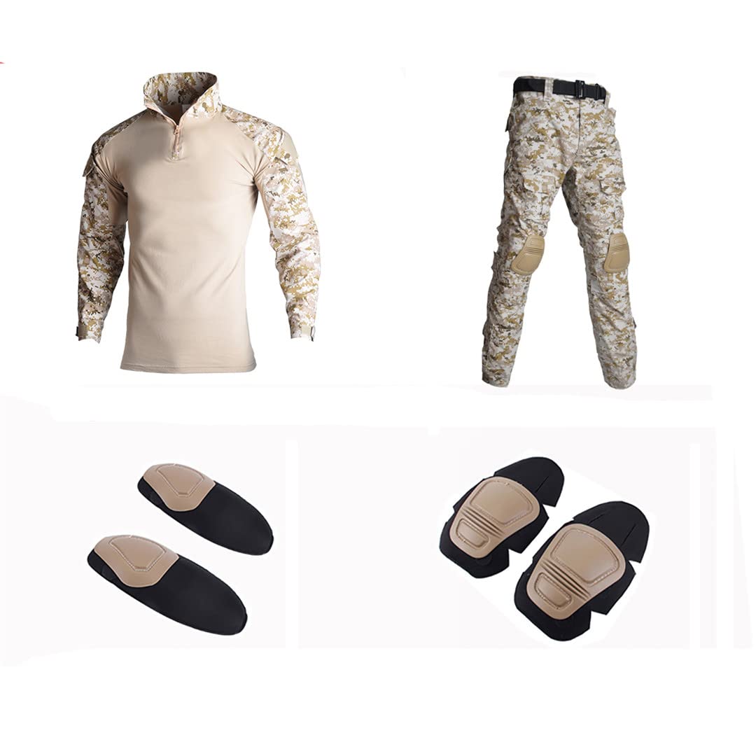 Suwequest Ropa militar táctica Trajes Uniforme Chándal Camuflaje Camisas de Caza Pantalones Pantalones Pantalones Militares Hombre