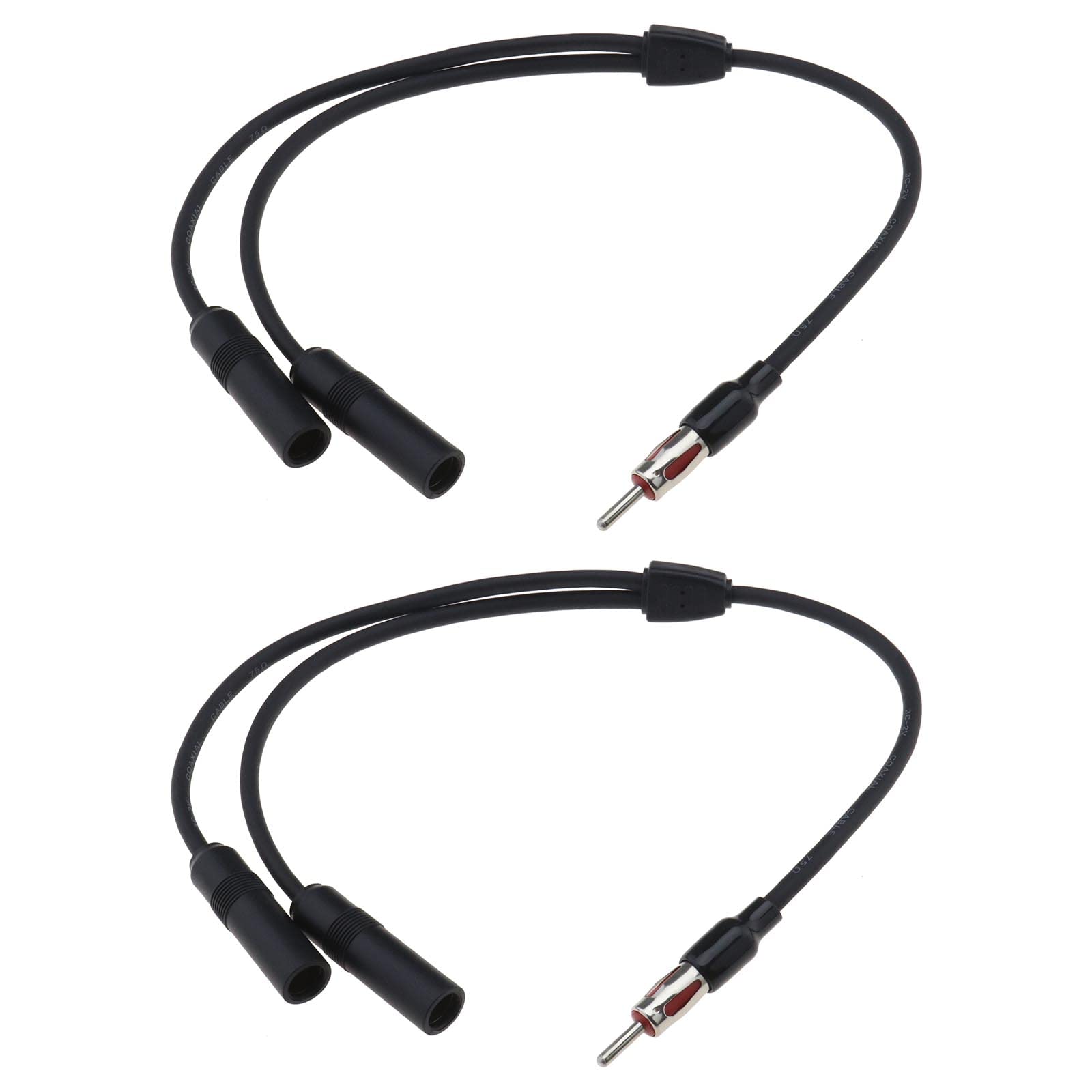 Adaptateur Antenne DIN Double Y - Pour Autoradio Voiture - Convertisseur Diversité FM/AM