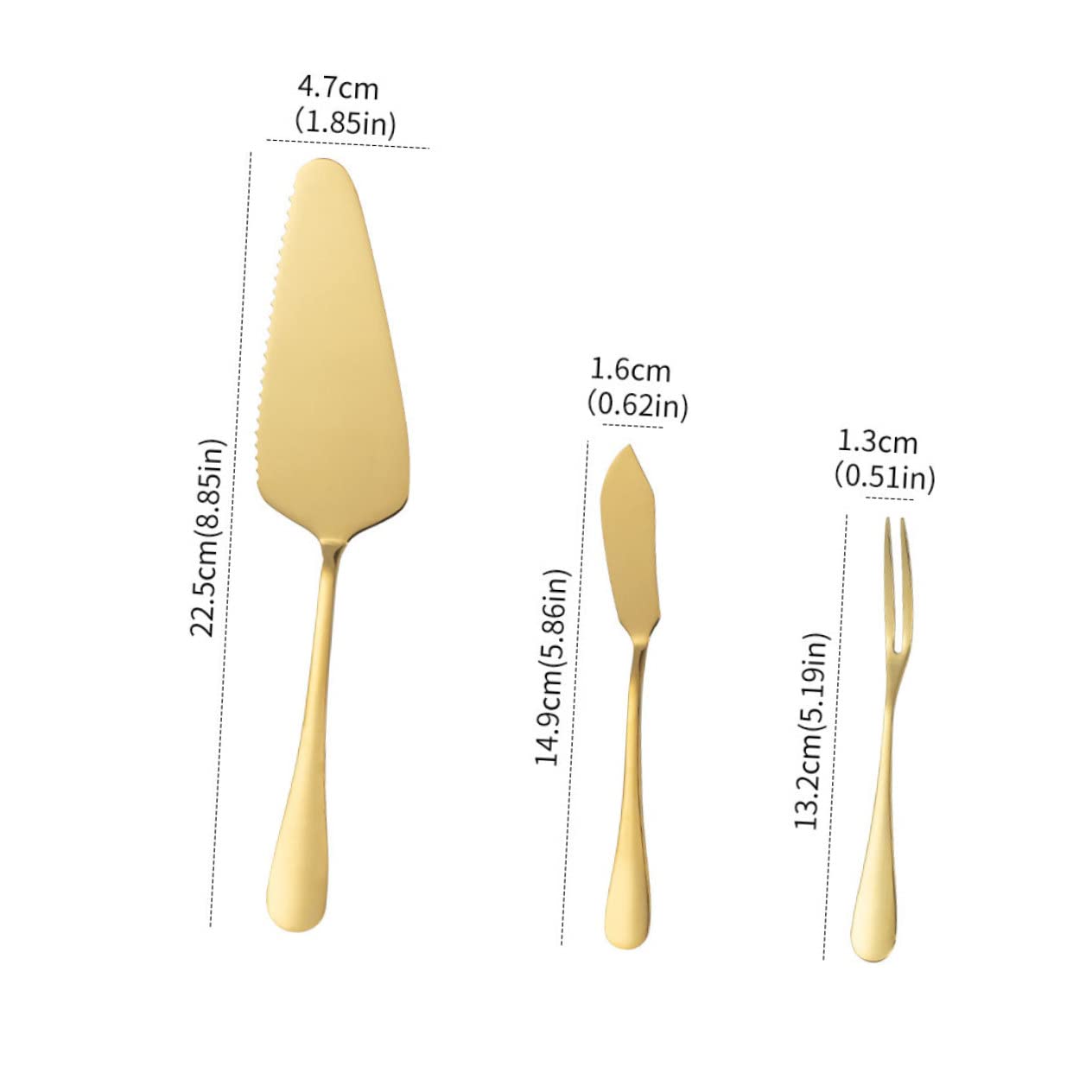 FUNOMOCYA 1 Set Stainless Steel Cake Spatula Pizza Server Pizza Shovel Cake Shovel Cheese Divider Fruit Cakes Cottage Cheese with Fruit Cake Cutting Utensils Cake Server Tool Butter Fork