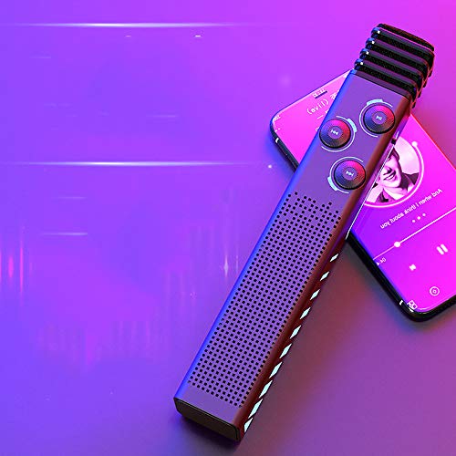 Microphone Xinjin Mikrofon Drahtloses Mikrofon Mit Blinkenden Lichtern Tragbarer Haltegriff Mikrofon Lautsprecher für… – Bild 7