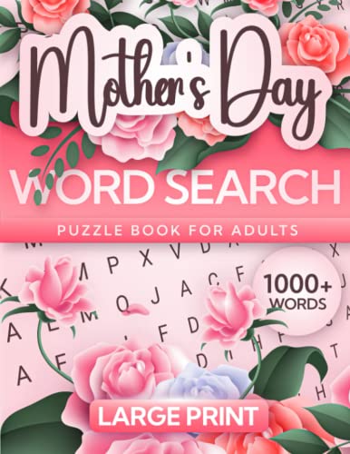 Mother's Day Word Search Large Print Puzzle Book...
