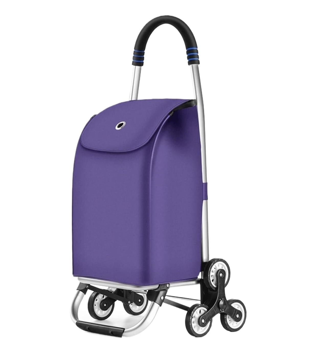 shopping trolleys. Folding Shopping Trolley with Removable Oxford Cloth Shopping Bag for Laundry Grocery Grocery(Purple,6 wheels)