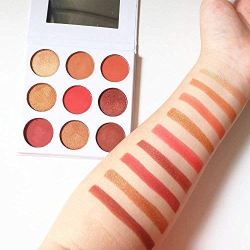 TOPBeauty Eyeshadow Pallete Matte And Shimmer 9 Colors Portable-sized Eye Shadow Professional Long-Lasting Make Up Set Cosmetic