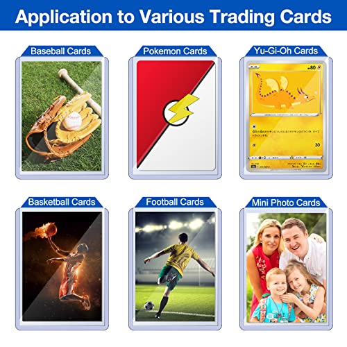 32 Count Toploaders For Cards, Sooez 35Pt Toploader Card Protector, 3" X 4" Hard Plastic Card Sleeves, Baseball Card Protector, Topload Card Holder Case For Collectible Trading Cards Sports Cards Mtg #TOP5