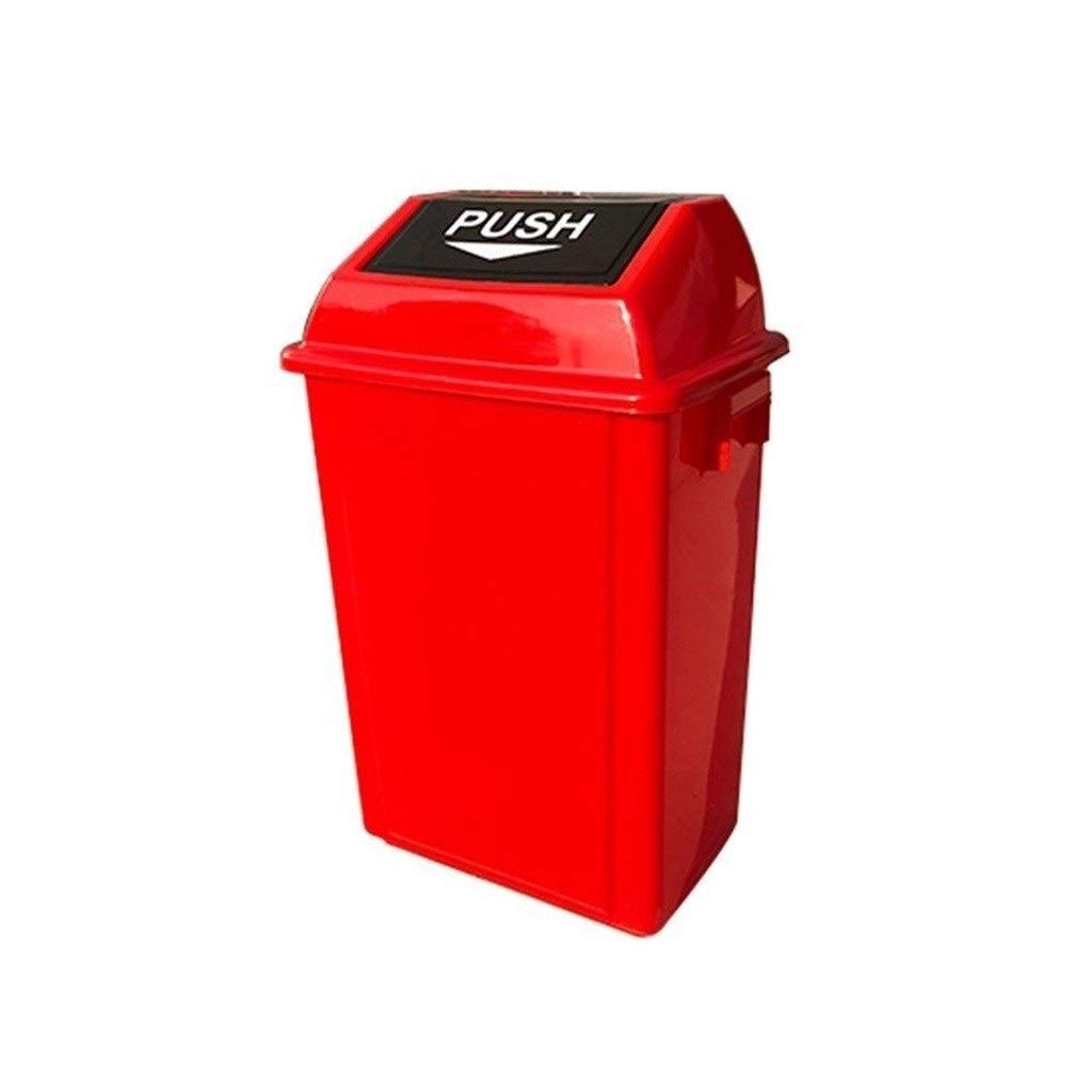 Poubelle de cuisine épaissie 40L rouge pour tri des déchets de jardin